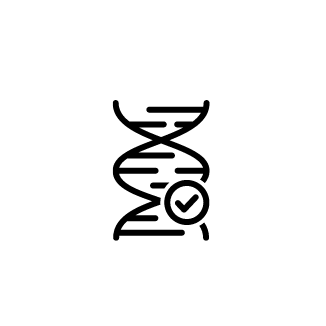 Stylized drawing of a double helix structure
