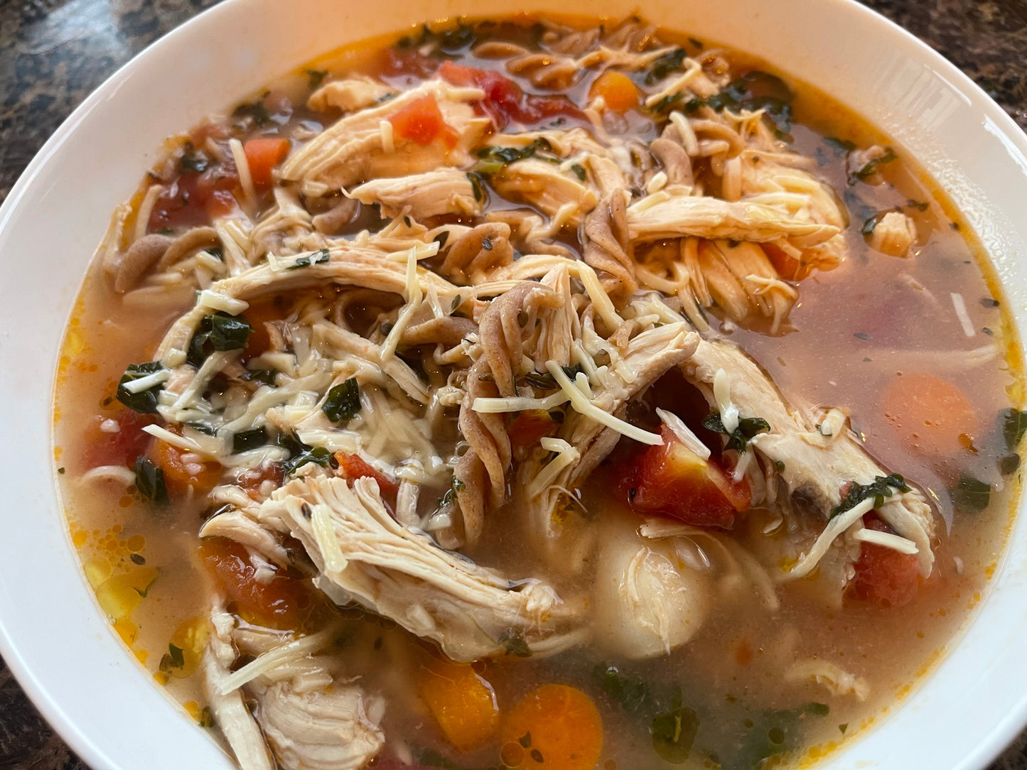 Einkorn Fusilli Chicken Noodle Soup