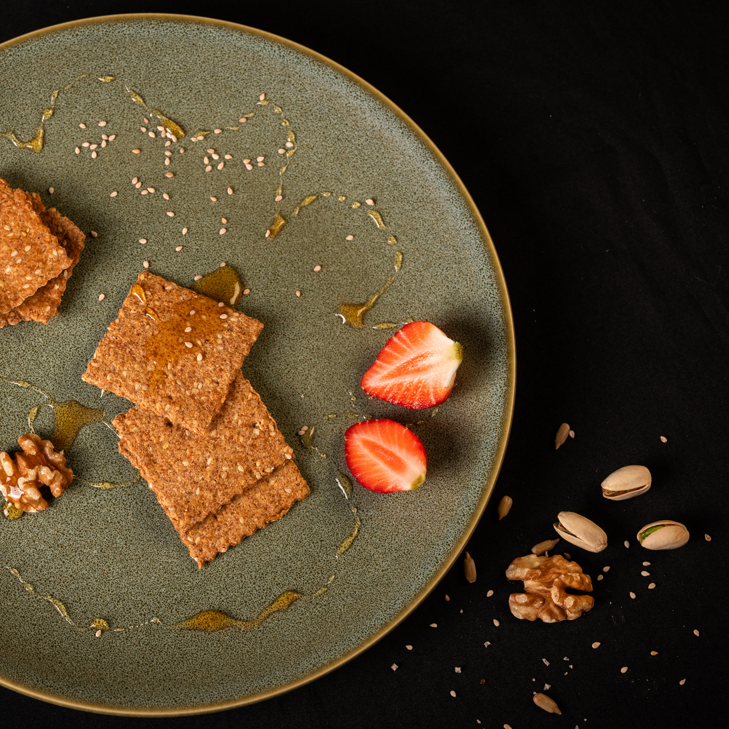 Toasted Sesame & Honey Crackers